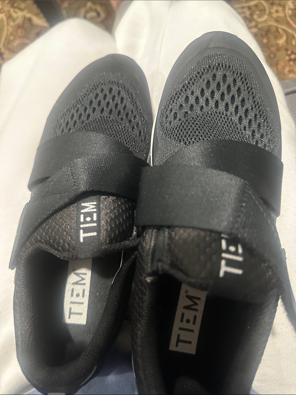 TIEM Slip-On Athletic Sneakers for Women in Black